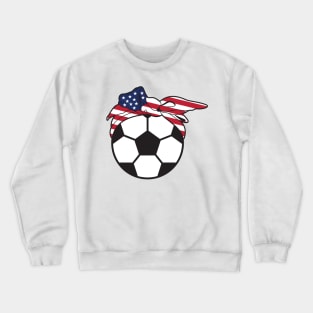 Messy Bun Soccer Crewneck Sweatshirt